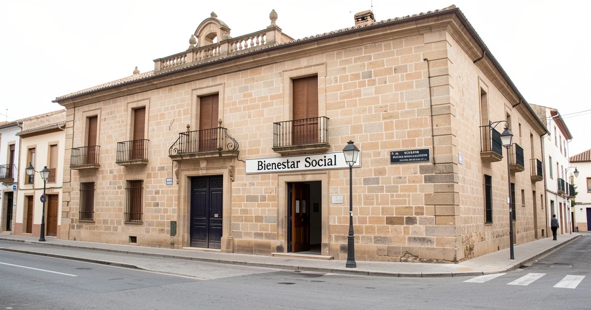 Facade of the Antequera Town Hall with the Social Welfare area