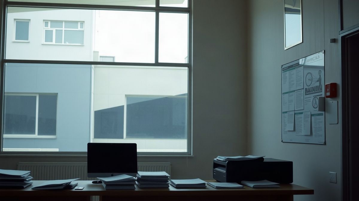 Imagen ilustrativa: interior de una oficina municipal con mostrador de atención al público y luz lateral