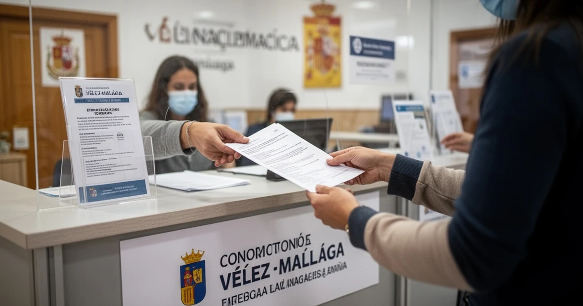 Temporary transport service point in Vélez-Málaga municipal office