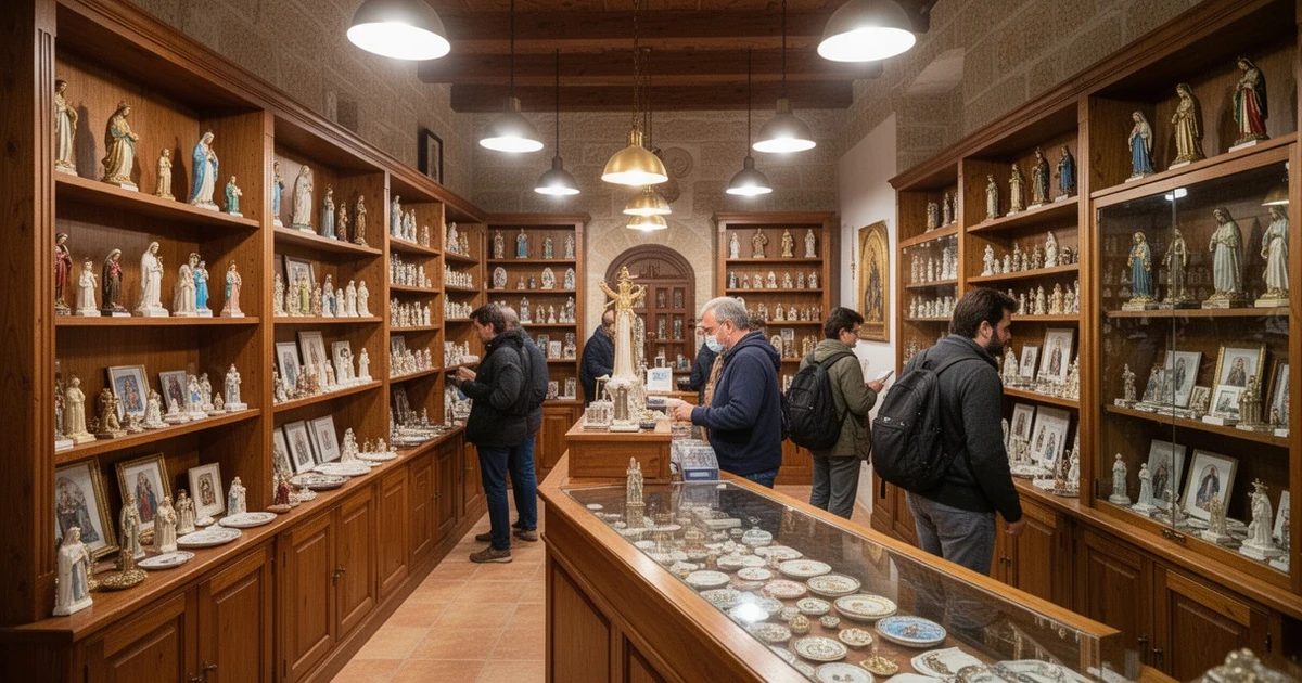 Interior de la nueva tienda del Santuario de la Virgen de Gracia en Archidona