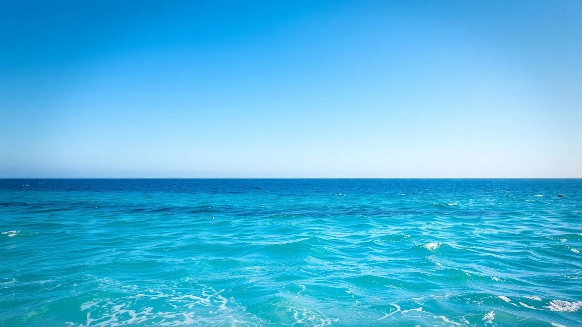 Vista cenital de la playa de Málaga con sombrillas y mar azul