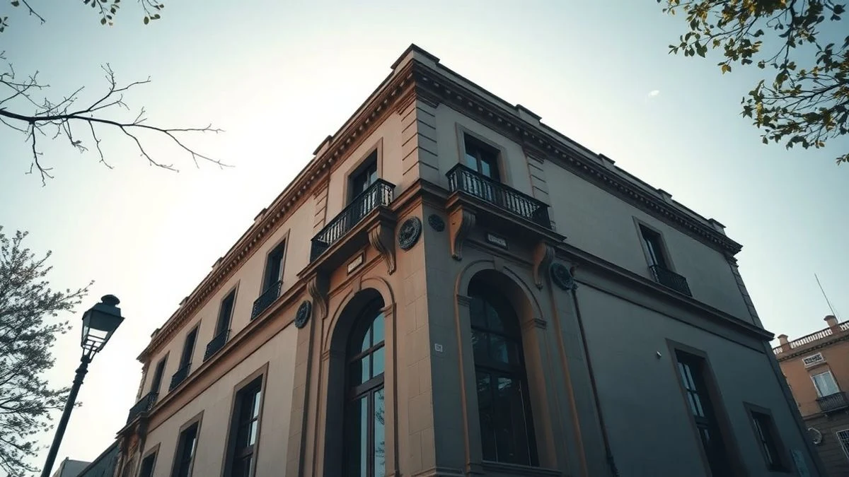Imagen ilustrativa: fachada de un edificio institucional genérico con cielo de fondo
