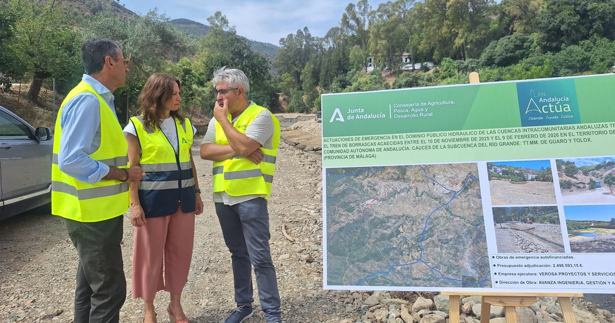 The Junta de Andalucía invests €85.8 million in hydraulic safety in Málaga