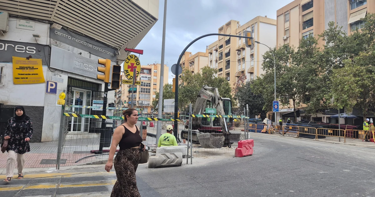 Avanza el último tramo de la prolongación del Metro de Málaga con desvíos de tráfico