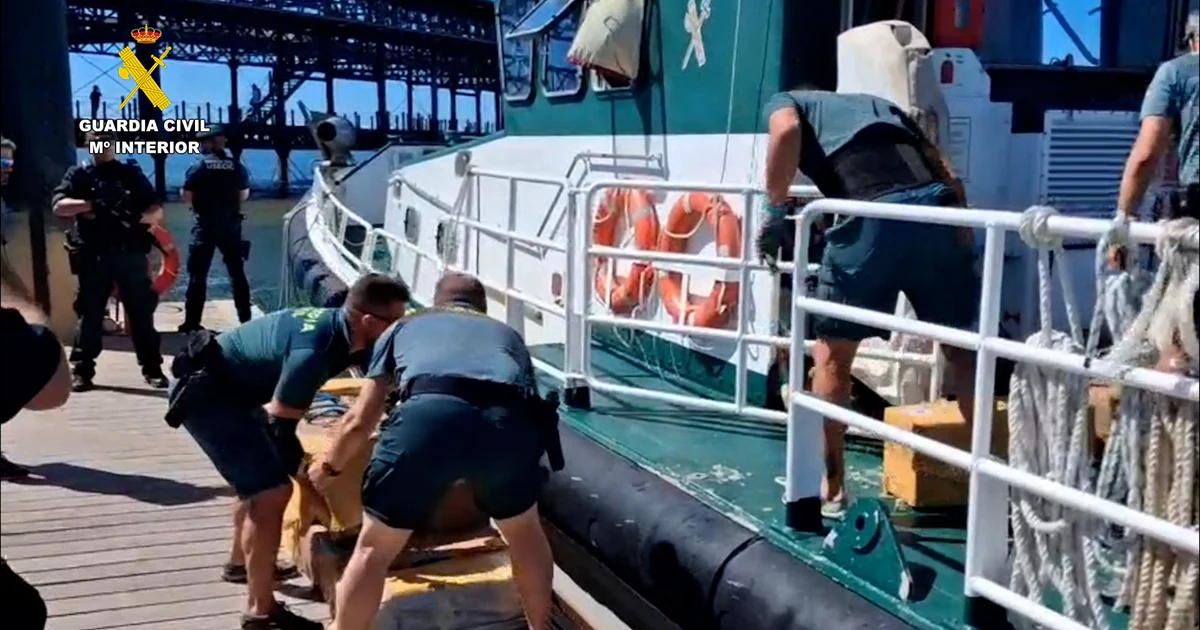 The Civil Guard seizes over 800 kilos of cocaine in Punta Umbría